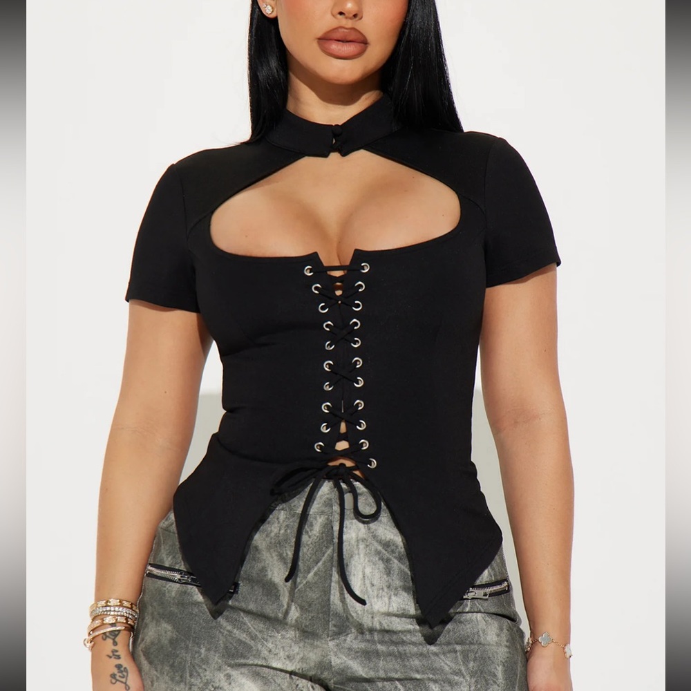 Lace up corset